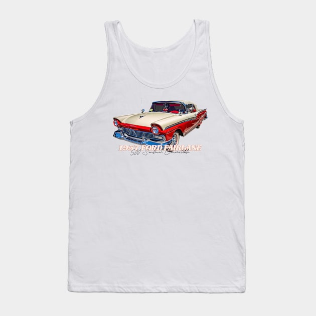 1957 Ford Fairlane 500 Sunliner Convertible Tank Top by Gestalt Imagery